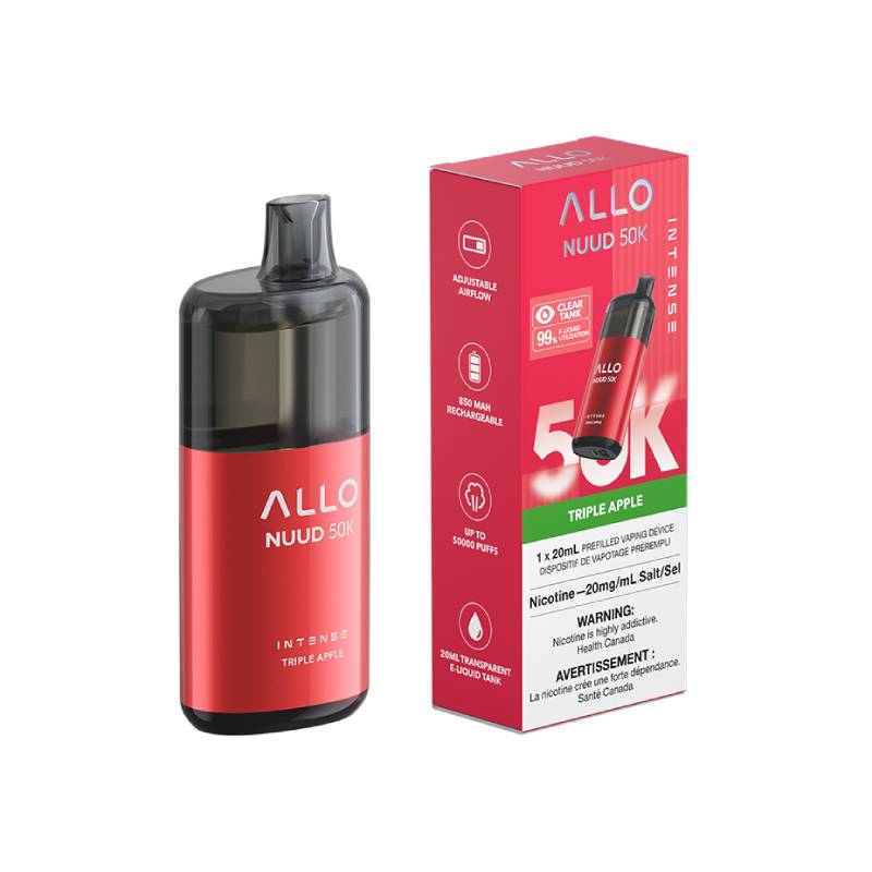 ALLO Nuud 50K Disposable Vape – Triple Apple – 50,000 Puff Device Image