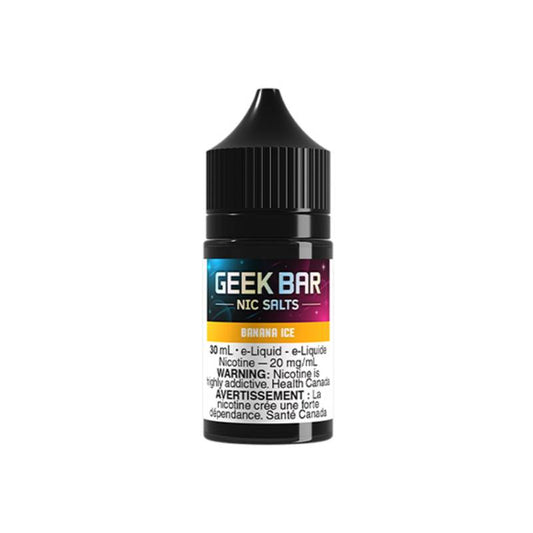 Liquide vapoteur Geek Bar 30 ml de sel de nicotine - Banane glacée