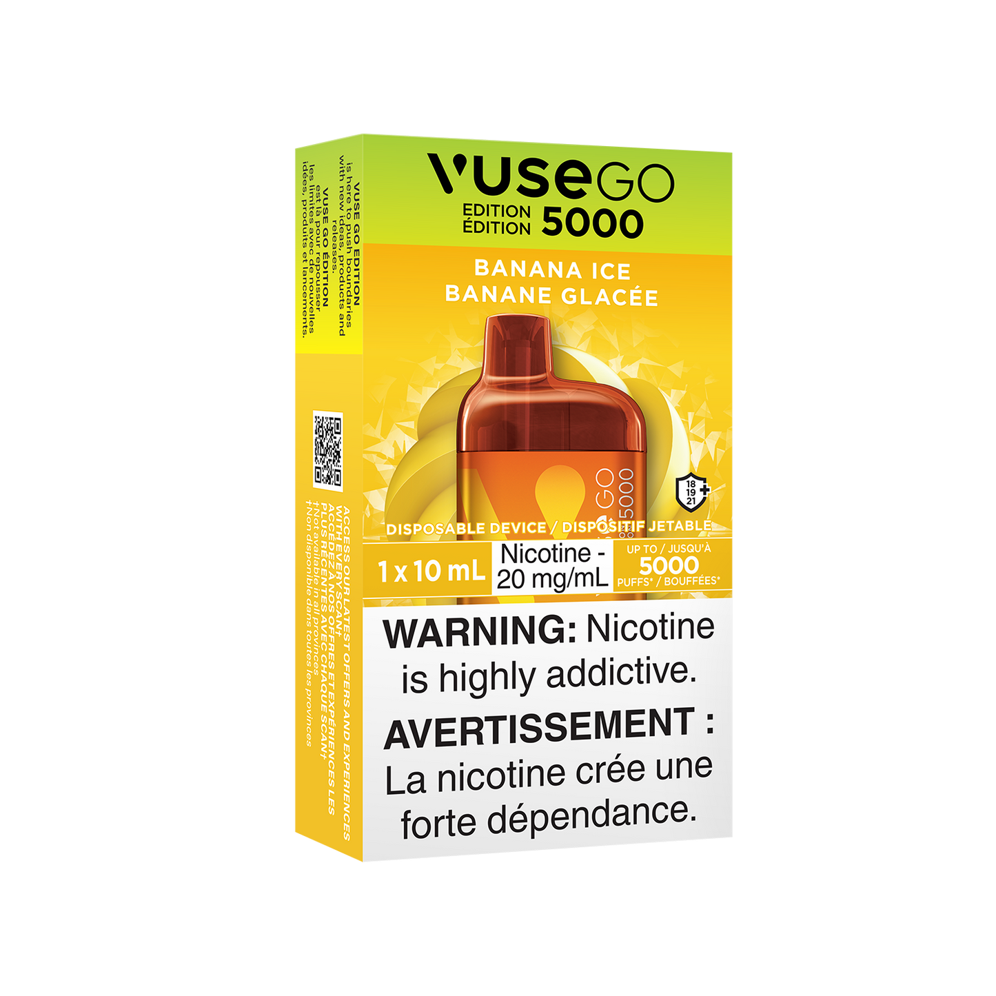 Vuse Go 5000 Edition - Glace à la banane, 5000 bouffées