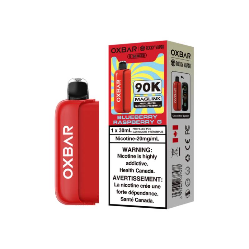 Capsule préremplie Oxbar Maglink 90K - Myrtille Framboise G (Série G)