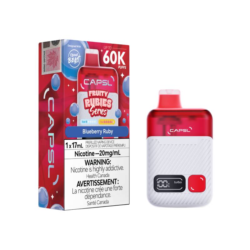 Flavour Beast CAPSL 60K - Fruity Rubies Blueberry Ruby Disposable Vape