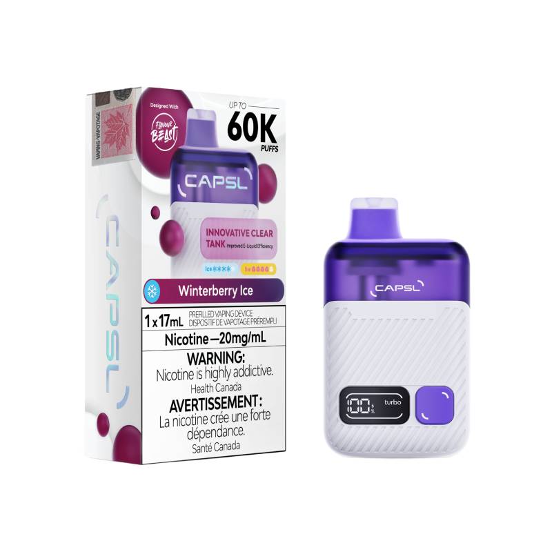 Flavour Beast CAPSL 60K - Winterberry Ice Disposable Vape