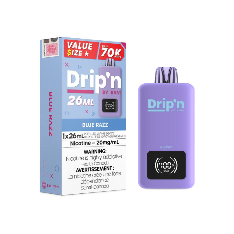 Drip'n By Envi 70k Disposable Vape Blue Razz