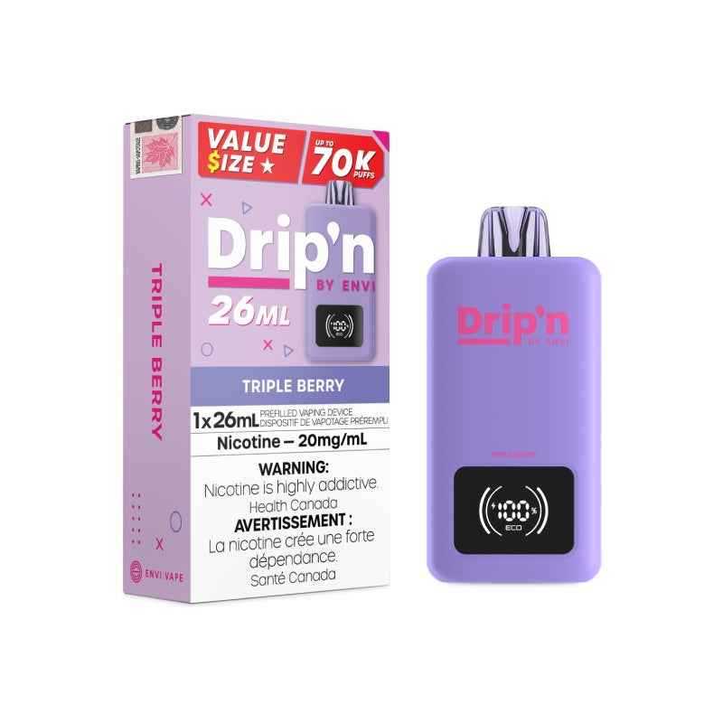 Drip'n By Envi 70k Disposable Vape Triple Berry