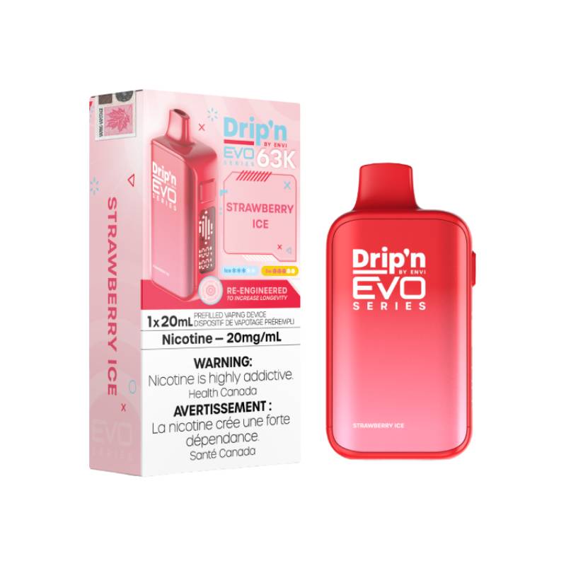 Drip’n Evo 63K Disposable Vape Strawberry Ice 63000 Puffs