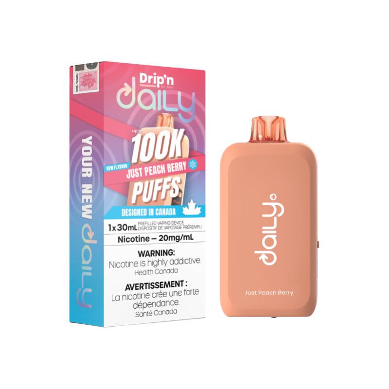 Drip'n - Daily 100K Just Peach Berry Disposable Vape