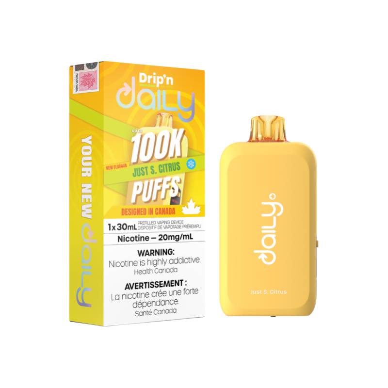 Drip'n - Daily 100K Just S. Citrus Disposable Vape
