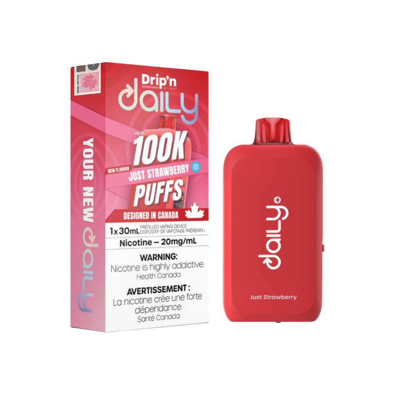 Drip'n - Daily 100K Just Strawberry Disposable Vape