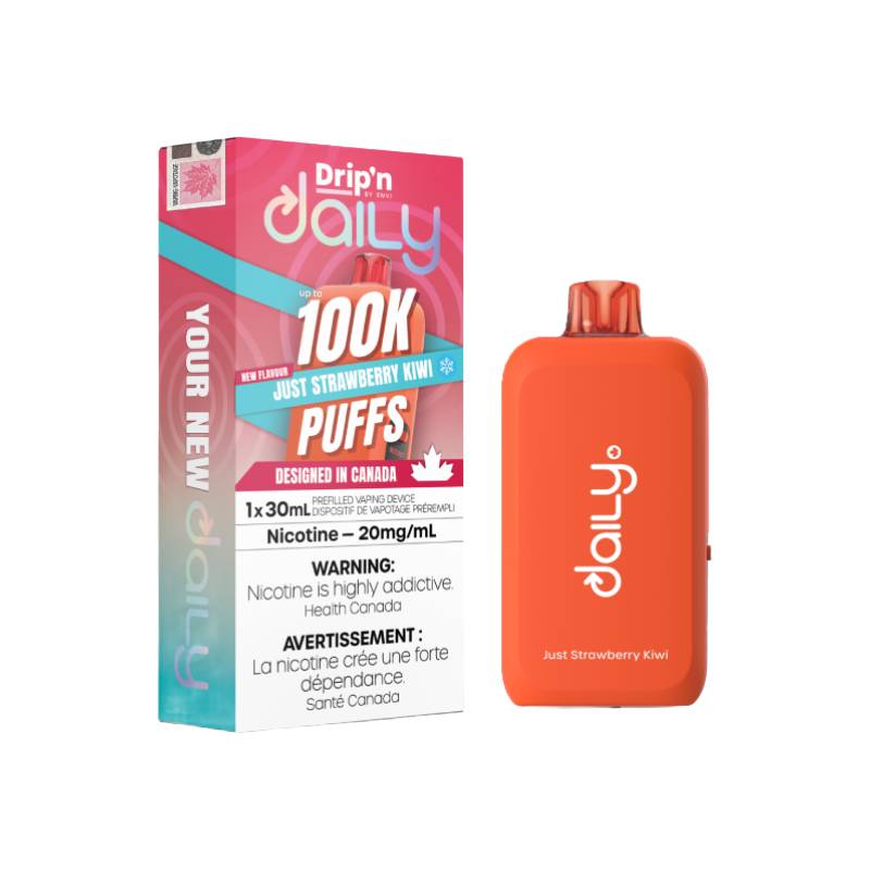 Drip'n - Daily 100K Just Strawberry Kiwi Disposable Vape