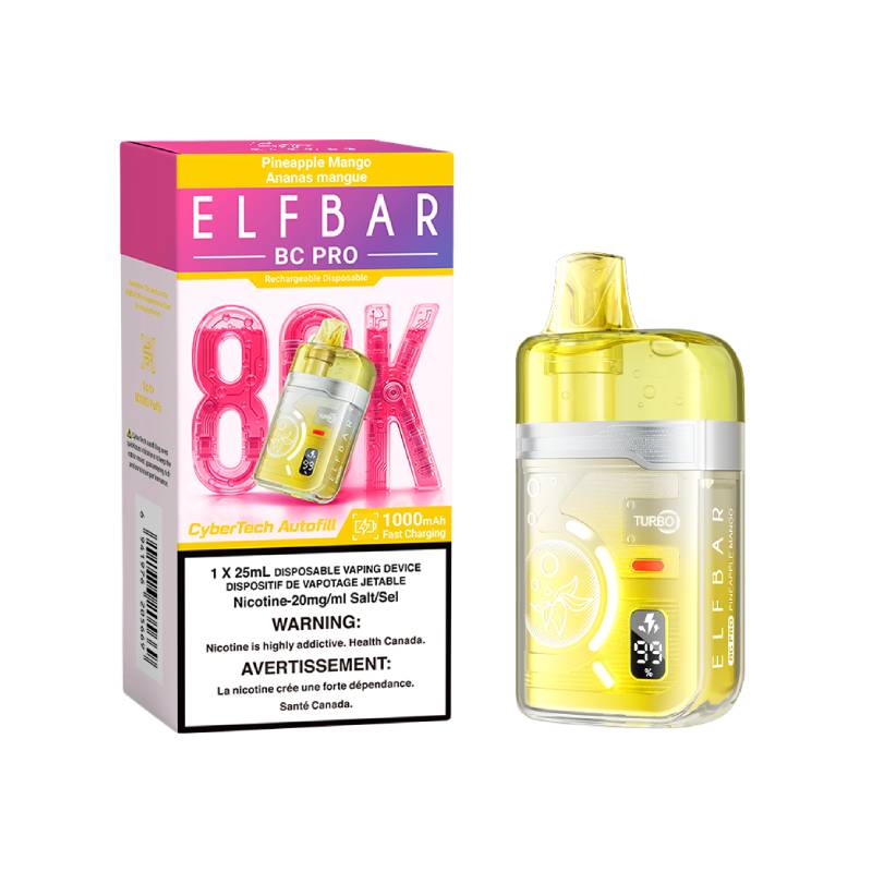 Elf Bar BC Pro 80K disposable vape Pineapple Mango flavour