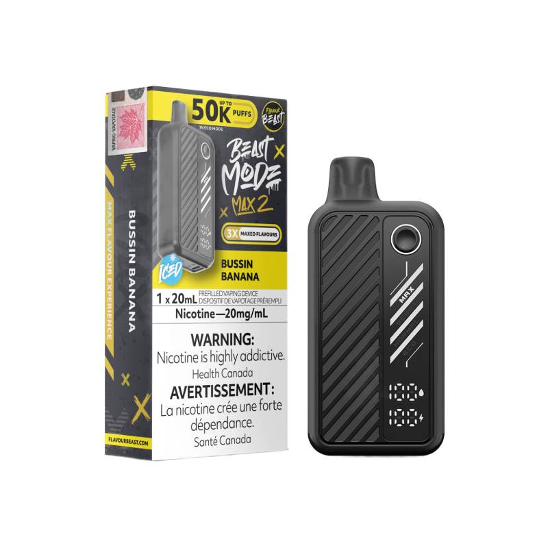 Flavour Beast Beast Mode Max 2 50K Disposable Vape Bussin' Banana
