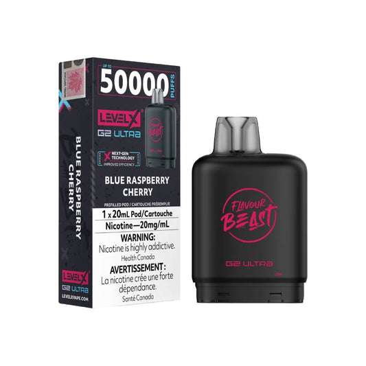 Level X Flavour Beast G2 Ultra Pod 50K - Framboise bleue et cerise