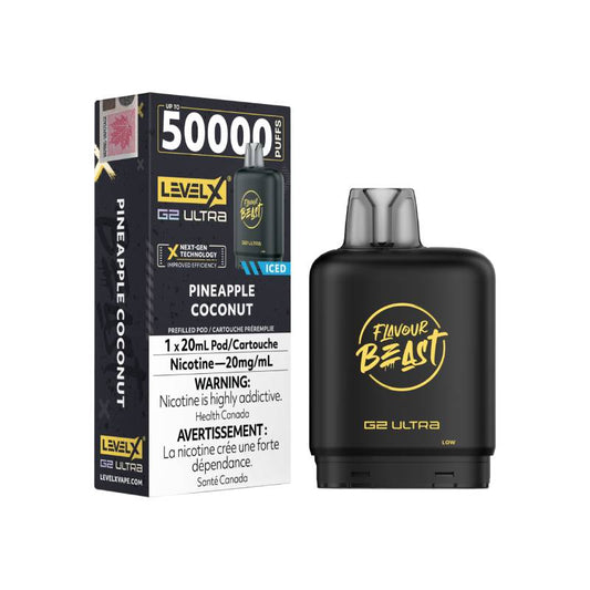 Level X Flavour Beast G2 Ultra Pod 50K - Ananas et noix de coco glacés
