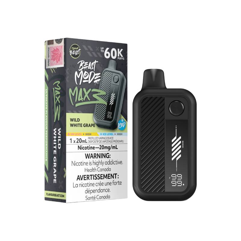 Flavour Beast - Beast Mode Max 3 60k Wild White Grape Iced