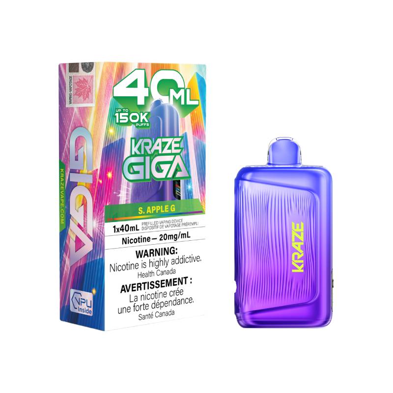 Kraze Giga 150K - S. Apple G Disposable Vape