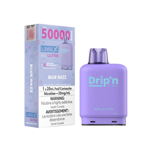 Drip'n Level X G2 Ultra 50K Pod - Blue Razz