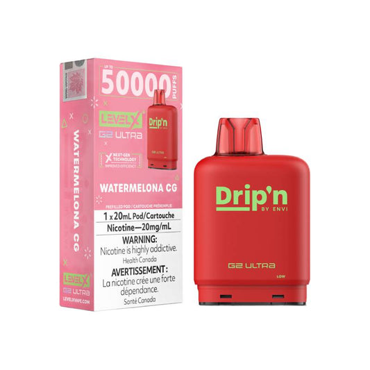 Drip'n Level X G2 Ultra 50K Pod - Watermelona CG