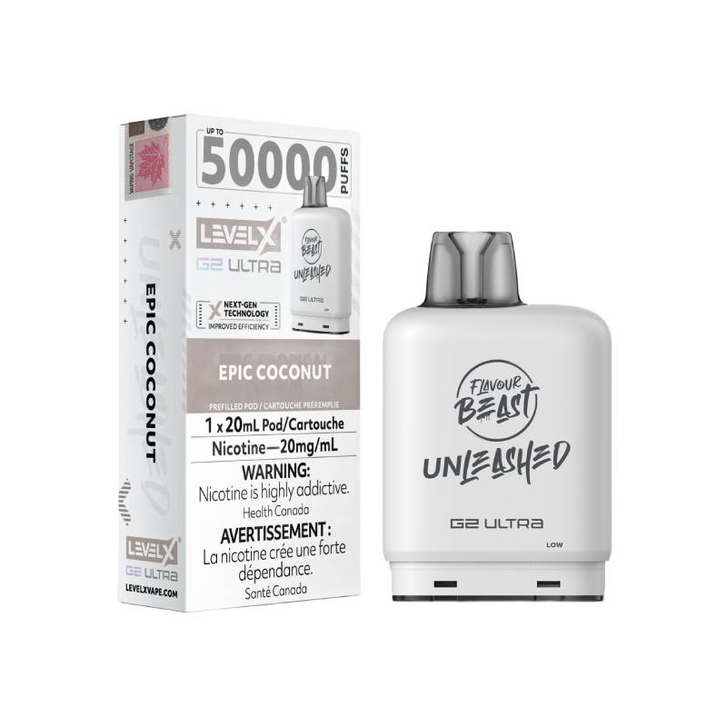 Level X G2 Unleashed Ultra 50K Pod - Epic Coconut