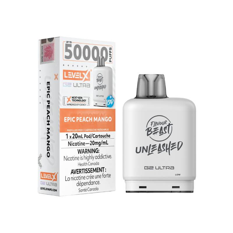 Level X Boost G2 Ultra 50K Disposable Pod Epic Peach Mango