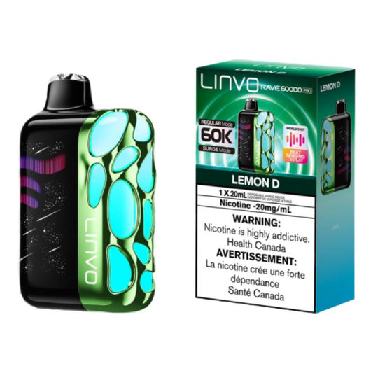 Linvo Rave 60K Pro Disposable Vape Lemon D