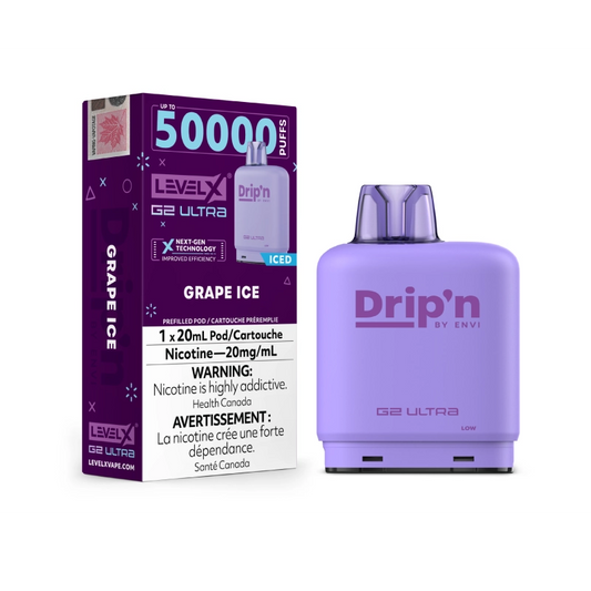 Drip'n Level X G2 Ultra 50K Pod - Grape Ice