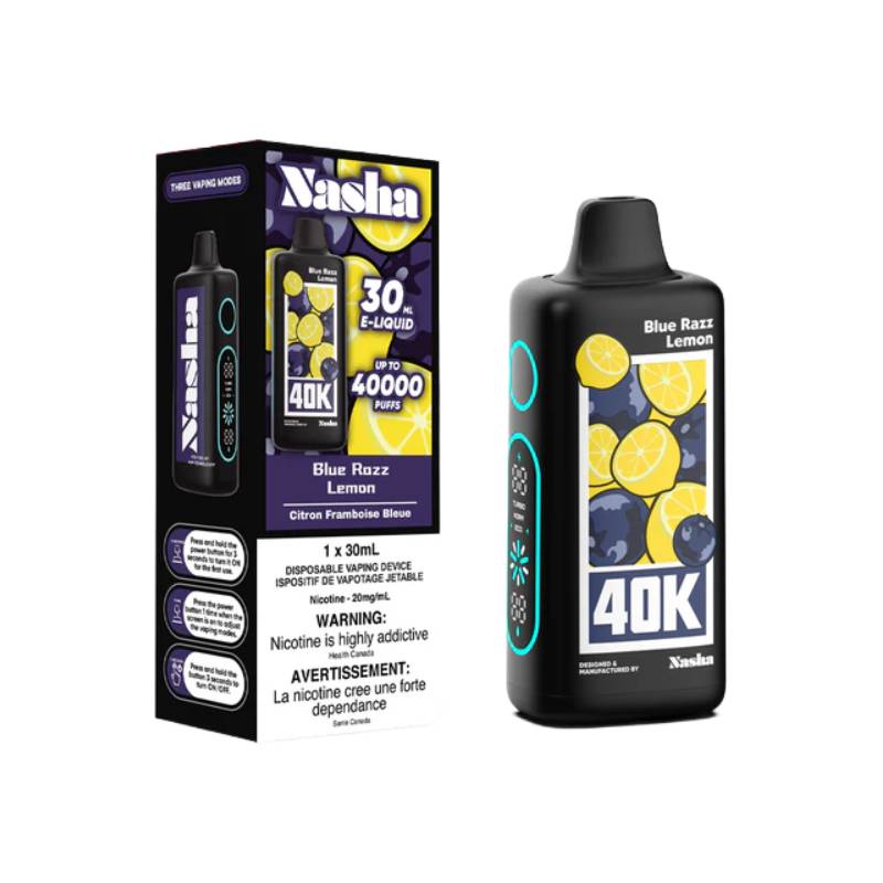 Cigarette lectronique jetable Nasha 40k Blue Razz Lemon Vapeluv Online Cigarette lectronique jetable Nasha 40k Blue Razz Lemon Vapeluv Online
