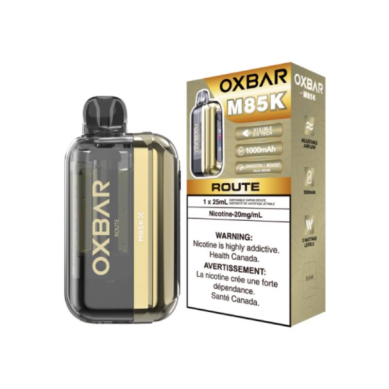Oxbar M85K - Route Disposable Vape Vapeluv Online Oxbar M85K - Route Disposable Vape Vapeluv Online