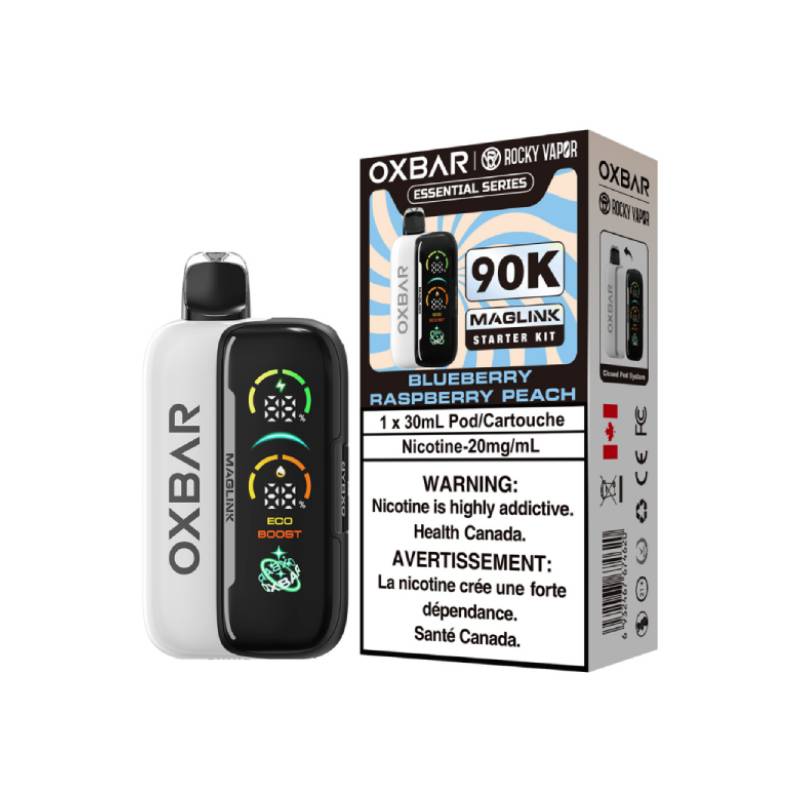 Oxbar Maglink 90K Essential Series Starter Kit Blueberry Raspberry Peach 90K Puffs