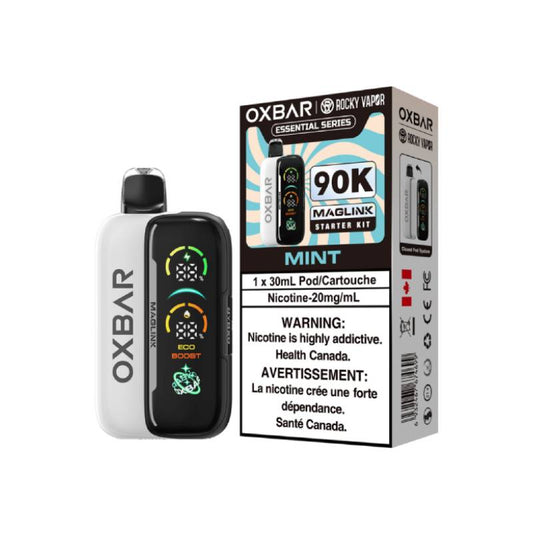 Oxbar Maglink 90K Essential Series Starter Kit Mint 90K Puffs