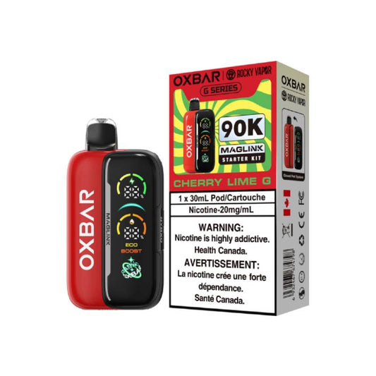 Oxbar Maglink 90K G Series Starter Kit Cherry Lime G 90K Puffs