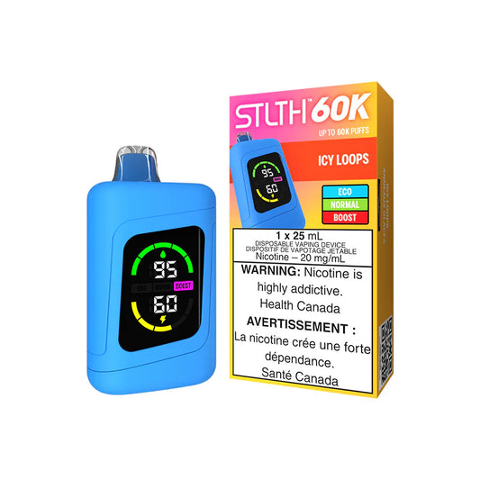 STLTH 60K Vape jetable - Boucles glacées