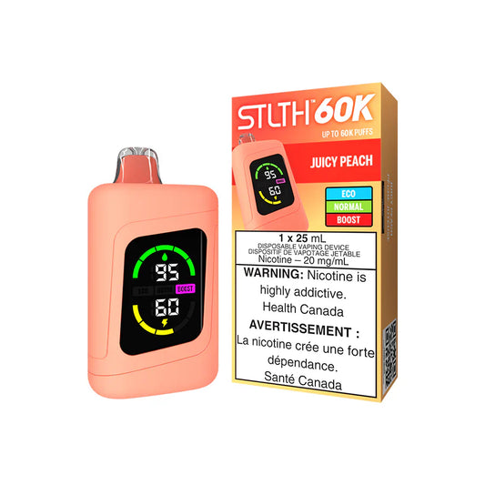 STLTH 60K Vape jetable - Pêche juteuse