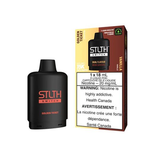 STLTH Switch Pod - Golden Ticket & Vanilla, 18ML