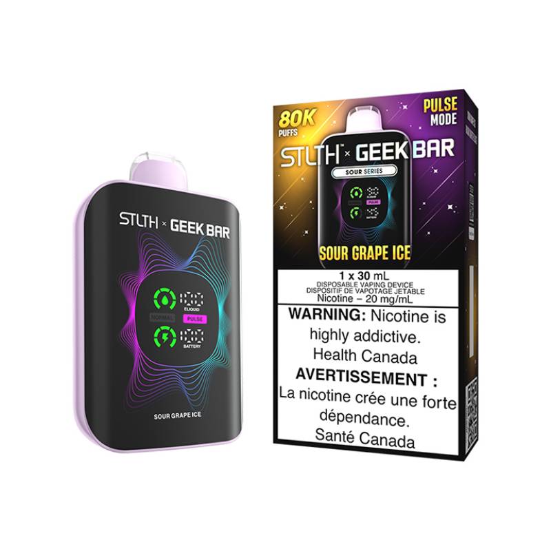 STLTH x Geek Bar 80K Disposable Vape - Sour Grape Ice