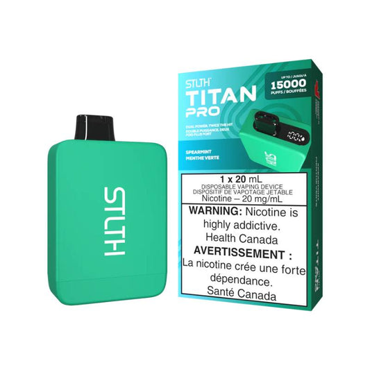 STLTH Titan Pro Disposable - Spearmint, 15000 Puffs