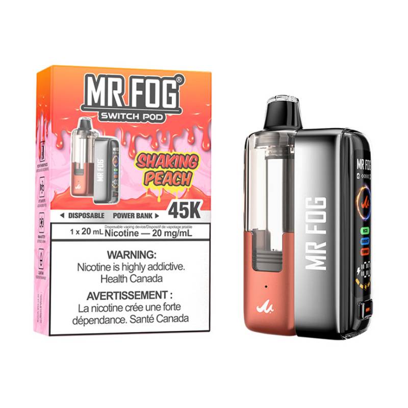 Mr Fog Switch 45K Pod Starter Kit - Shaking Peach Vapeluv Online Mr Fog Switch 45K Pod Starter Kit - Shaking Peach Vapeluv Online