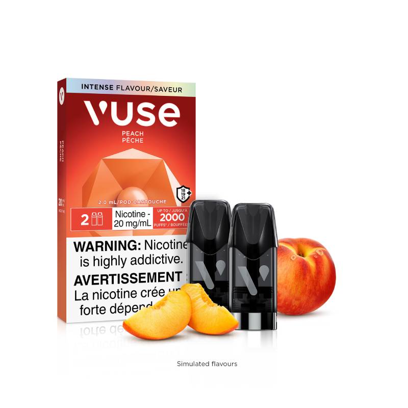 Dosettes Vuse - Pêche, 2 ml (2 dosettes/paquet)