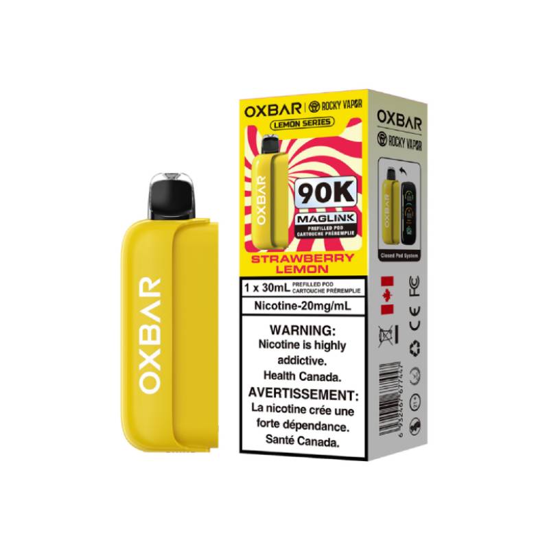Capsule préremplie Oxbar Maglink 90K - Fraise-citron (série Citron)