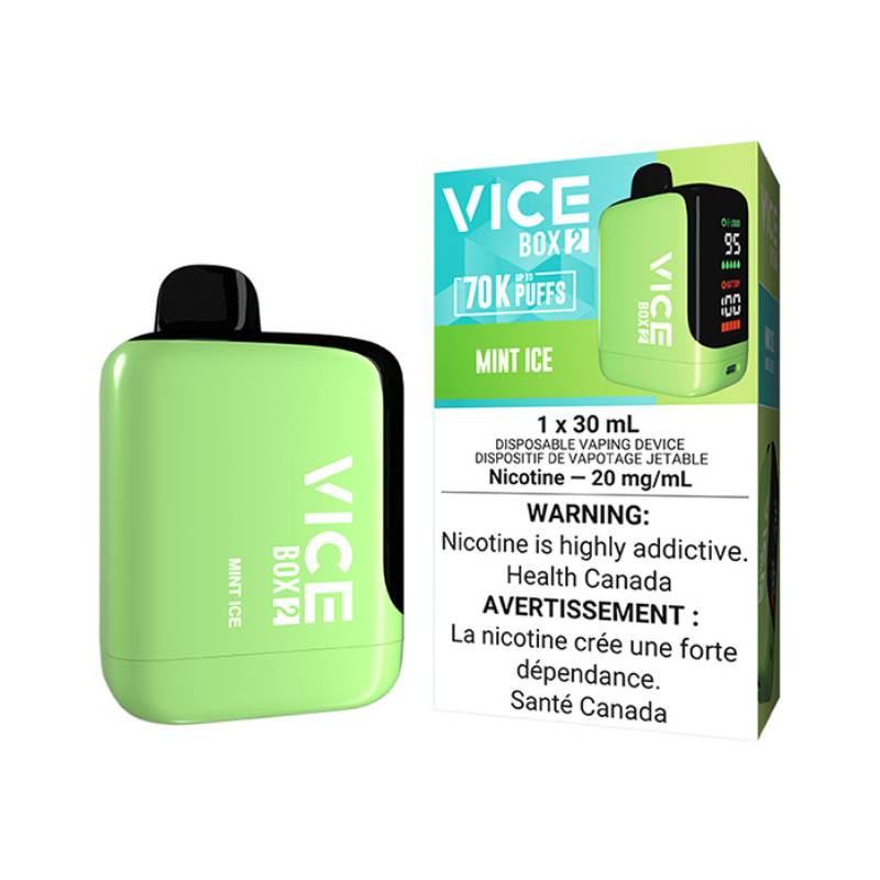 Vice Box 2 70K Vape jetable - Menthe glace Vapeluv Online Vice Box 2 70K Vape jetable - Menthe glace Vapeluv Online