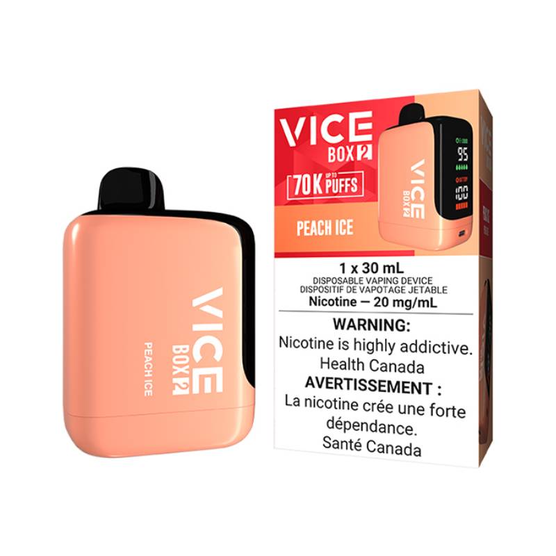 Vice Box 2 70K Vape jetable - Pche glace Vapeluv Online Vice Box 2 70K Vape jetable - Pche glace Vapeluv Online