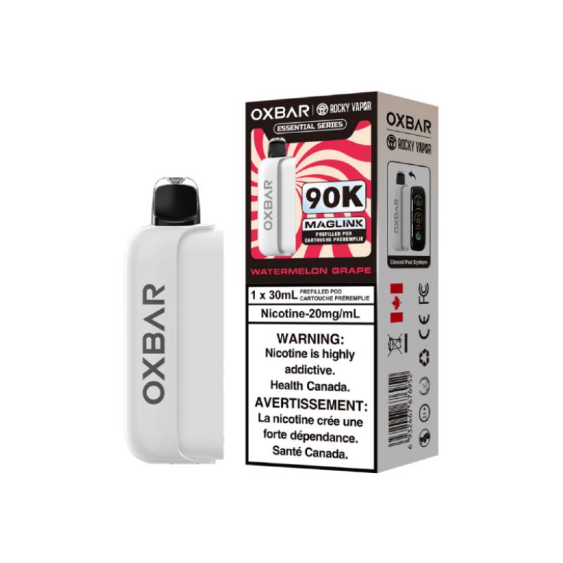Capsule préremplie Oxbar Maglink 90K - Pastèque et raisin (série Essential)