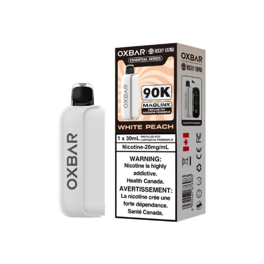 Oxbar Maglink 90K Pre-Filled Pod - White Peach (Essential Series)