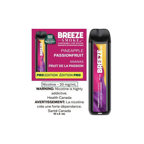 Breeze Pro Pineapple Passionfruit Disposable Vape