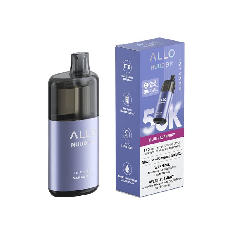 ALLO Nuud 50K - Blue Raspberry Disposable Vape – Vapeluv Online