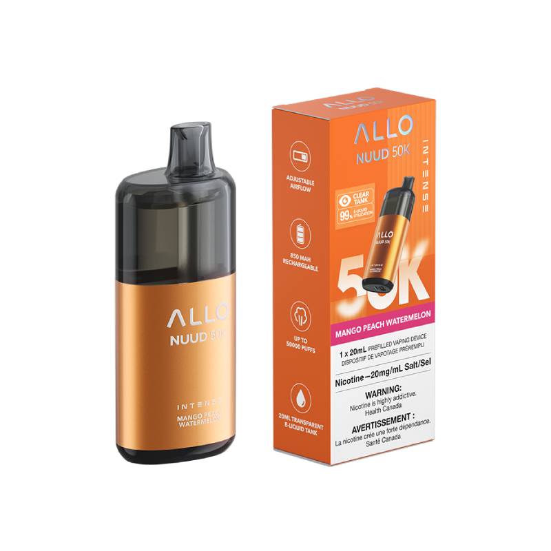 ALLO Nuud 50K Disposable Vape – Mango Peach Watermelon – 50,000 Puff Device Image