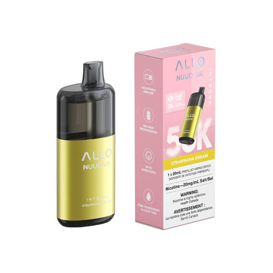 ALLO Nuud 50K Disposable Vape – Strawnana Dream – 50,000 Puff Device Image