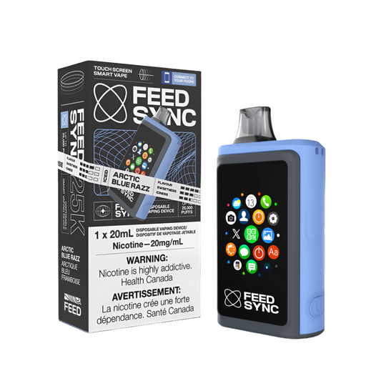 FEED Sync 25K Disposable Vape - Arctic Blue Razz, 20ML