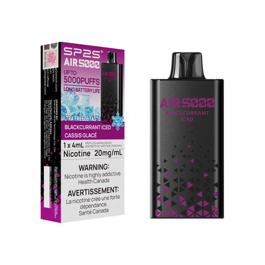 SP2S AIR 5000 - Blackcurrant Iced Disposable Vape