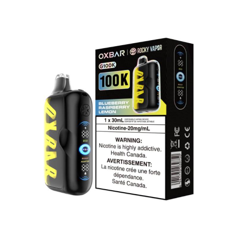 OxBar G100K - Blueberry Raspberry Lemon Disposable Vape – Vapeluv Online