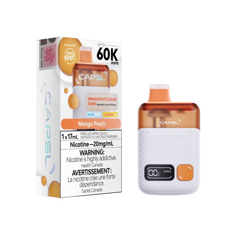 Flavour Beast CAPSL 60K - Mango Peach Disposable Vape